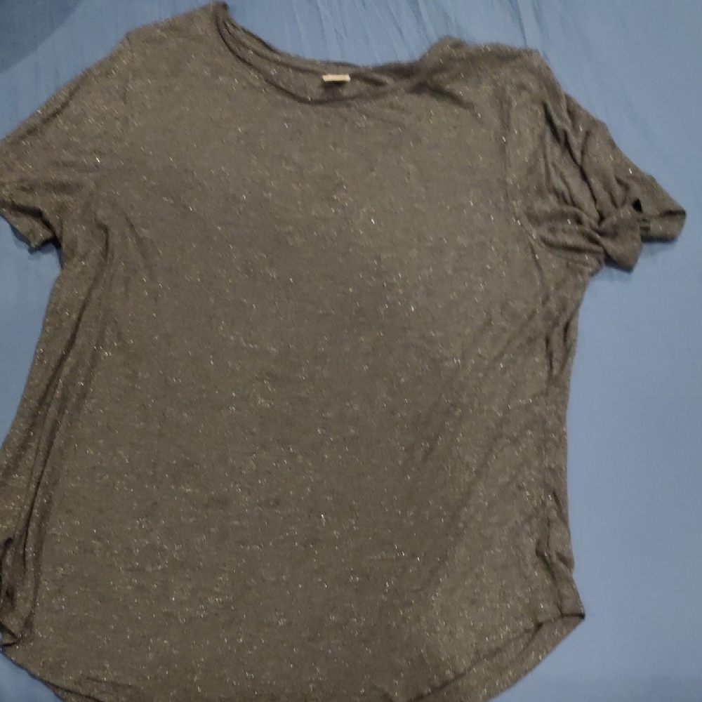 Old Navy Sparkling Gray Short Sleeve Tee